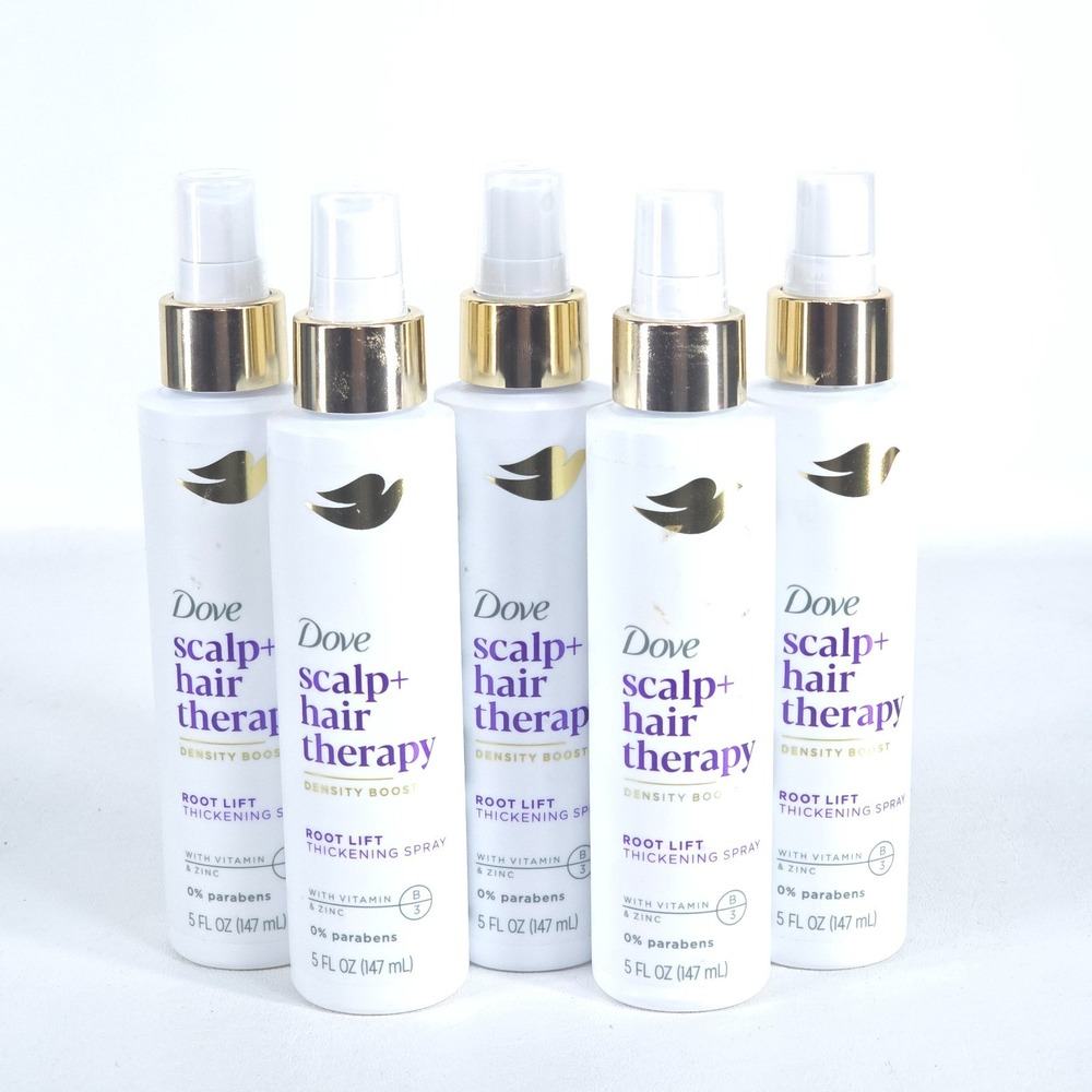 5 pk Dove Scalp Hair Therapy Density Boost Root Lift Thickening Spray Clearance